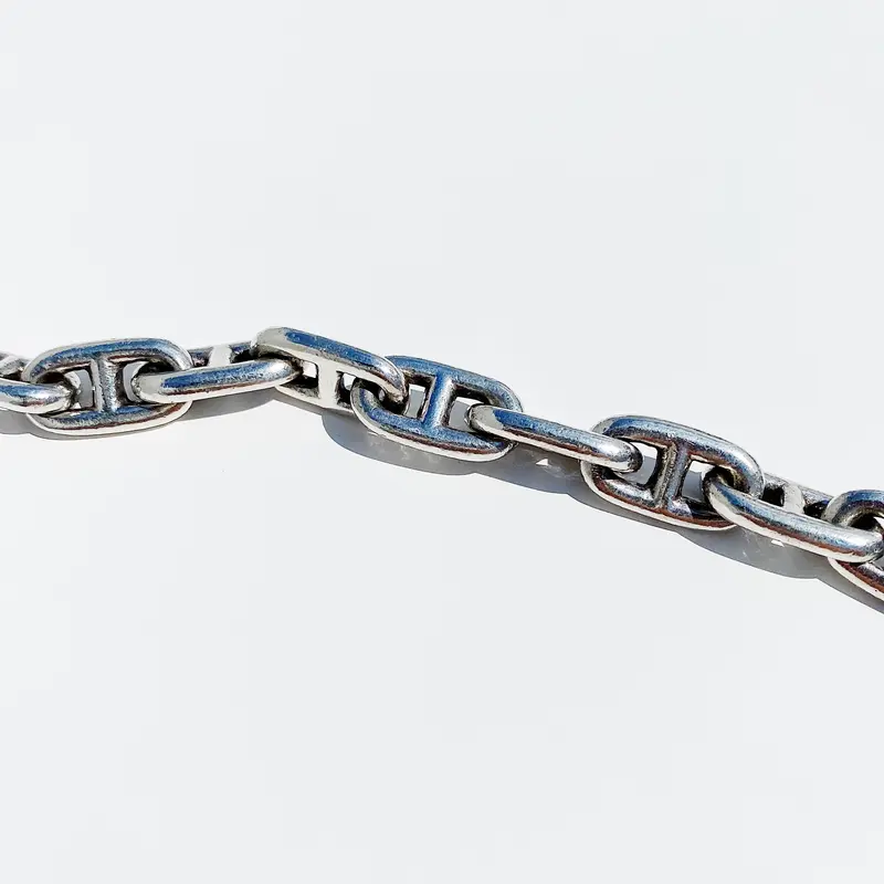 SOLD】Vintage HERMES Chaine D'Ancre Bracelet GM...