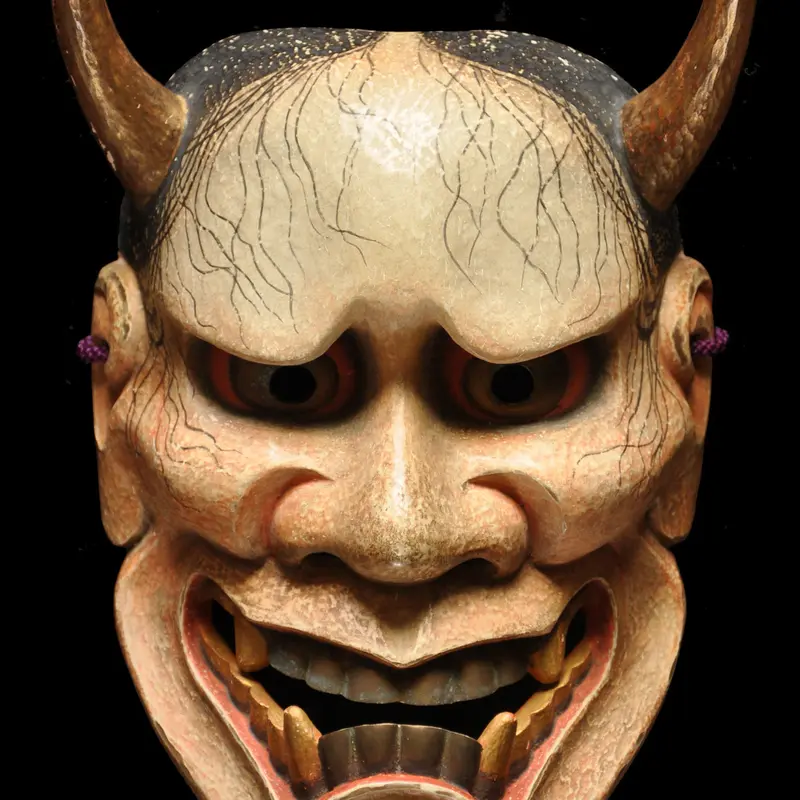 能面　般若 楽天市場】陶器製 能面 吉祥面 【般若・はんにゃ】 Noh mask