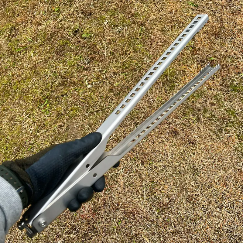 野良ばさみ【剛】 ALLステンレス 全長約460mm 日本製 | ソロキャンプ