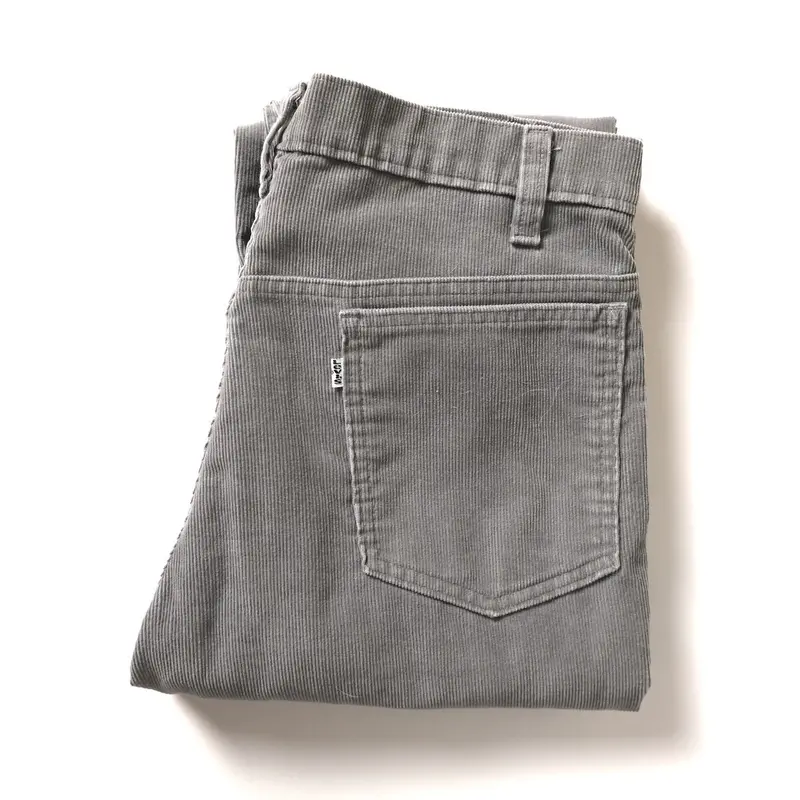 80's Levi's 519-1555 Corduroy Pants Gray (W34 L...