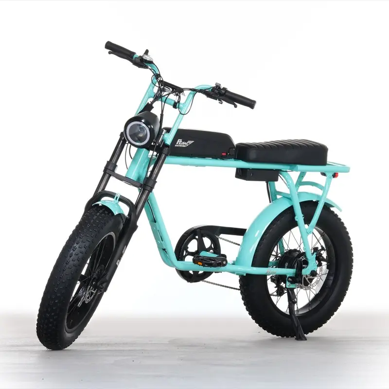 FLOWBIKE/フローバイク/美中古品.室内保管／電動アシスト自転車 FLOW BIKE電動アシスト自転車 ティファニーブルー (みや) 新中野