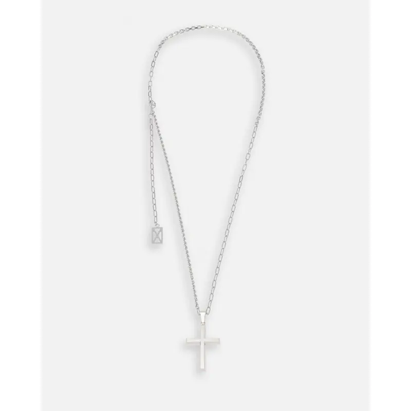MLVINCE / ingot cross chain necklace silver | o...