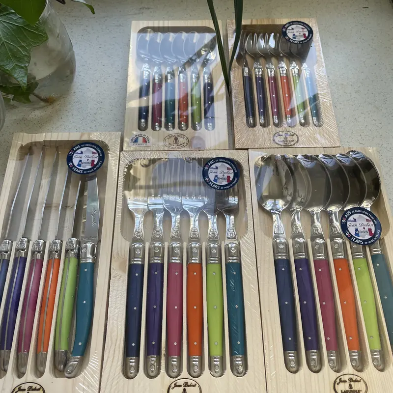 木箱入り12本セットLaguioleナイフ6本とフォーク6本ラギオール