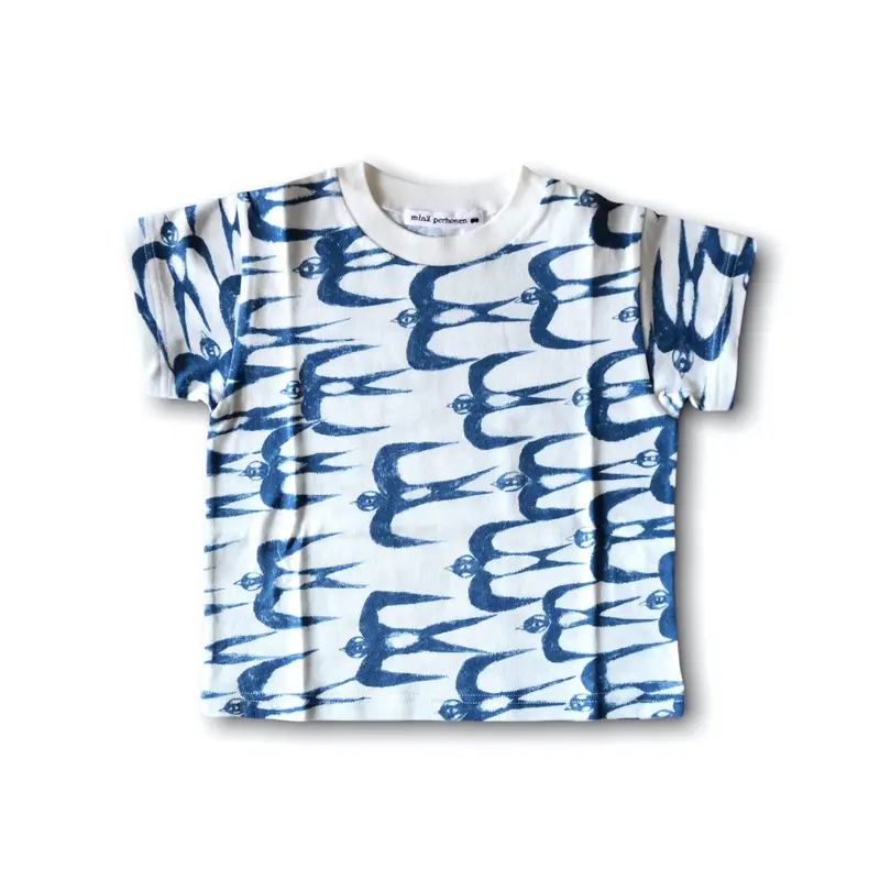 ミナペルホネン 22SS 】AAS8186P hello swallow “Tシャツ ”