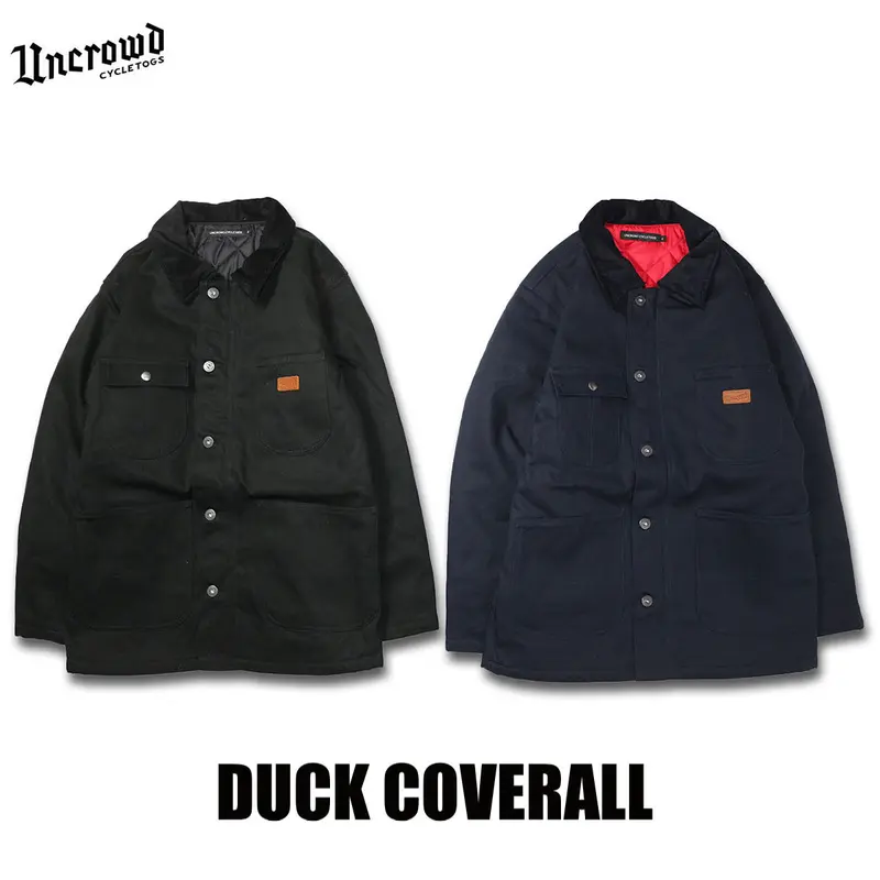 UNCROWD(アンクラウド) UC-412-022 DUCK COVERALL 2色(BLK...