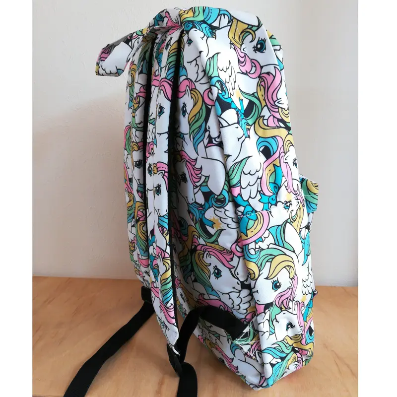 USA直輸入】マイリトルポニー 総柄 リュック バックパック 白地