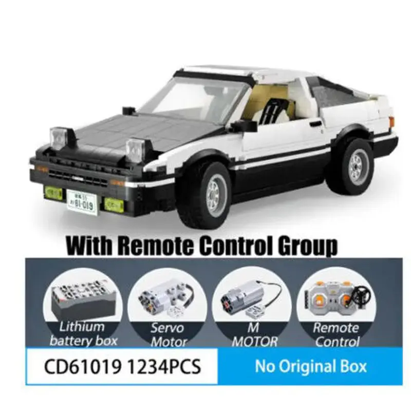 レゴ互換 レビン AE86 ラジコン仕様 1234ピース ハチロク ブロック