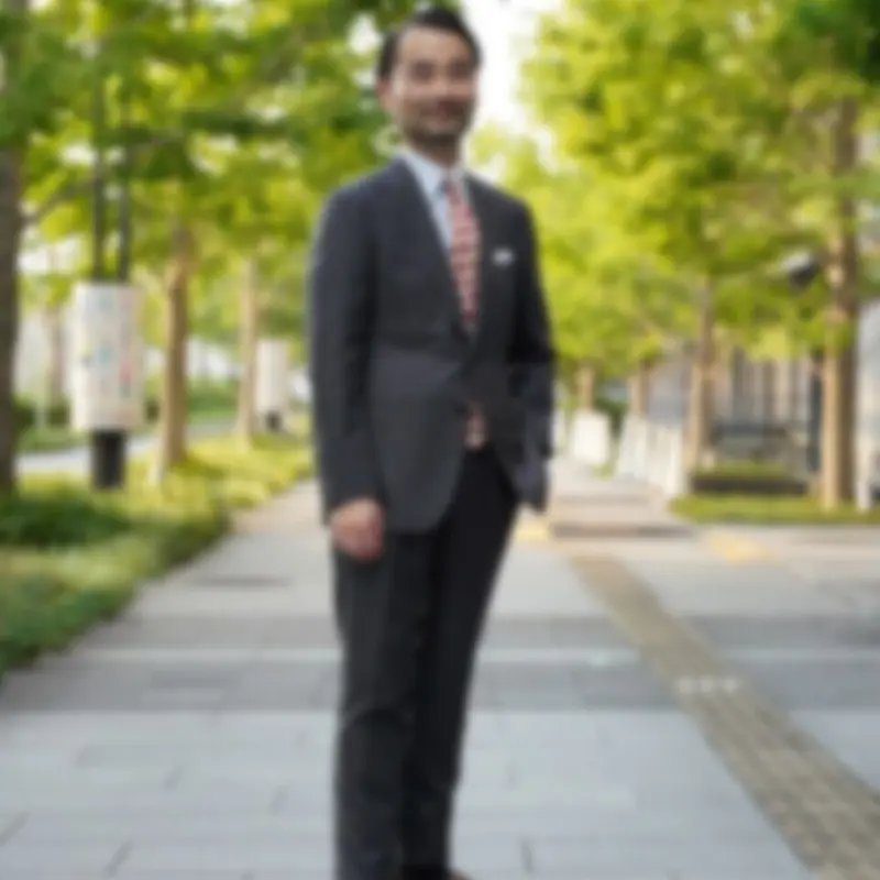 フラワーB ブルーグレイ SOVEREIGN UNITED ARROWS グレンチェック 3B