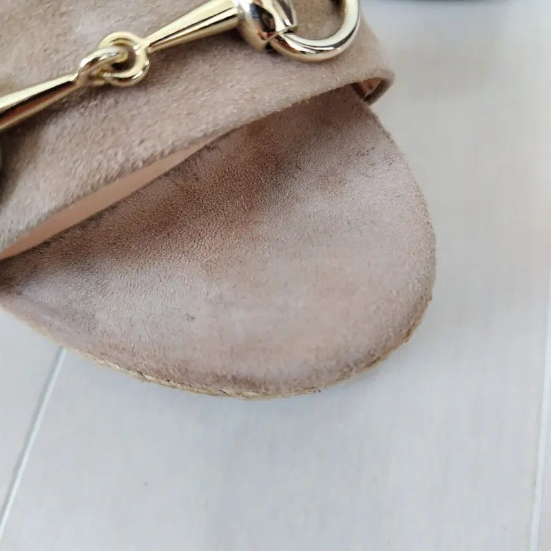 良品❤箱付き☆GUCCI【グッチ】ホースビットウエッジソールサンダル