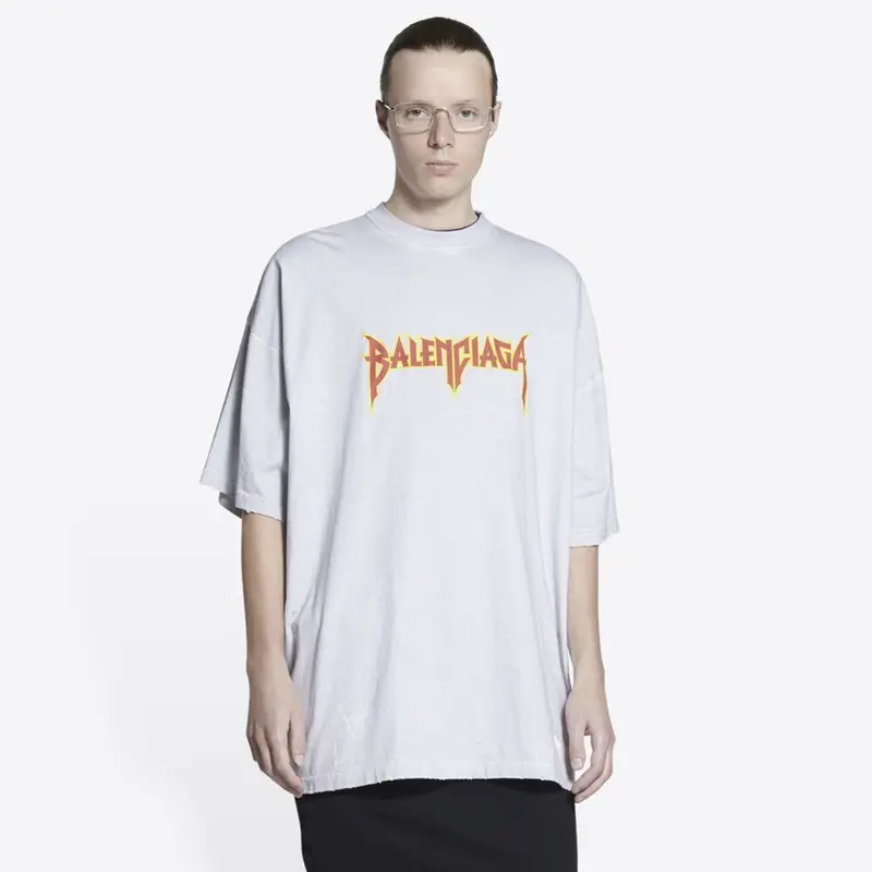 新品☆BALENCIAGA metarica Tシャツ ブランドロゴ ビンテージ オーバー