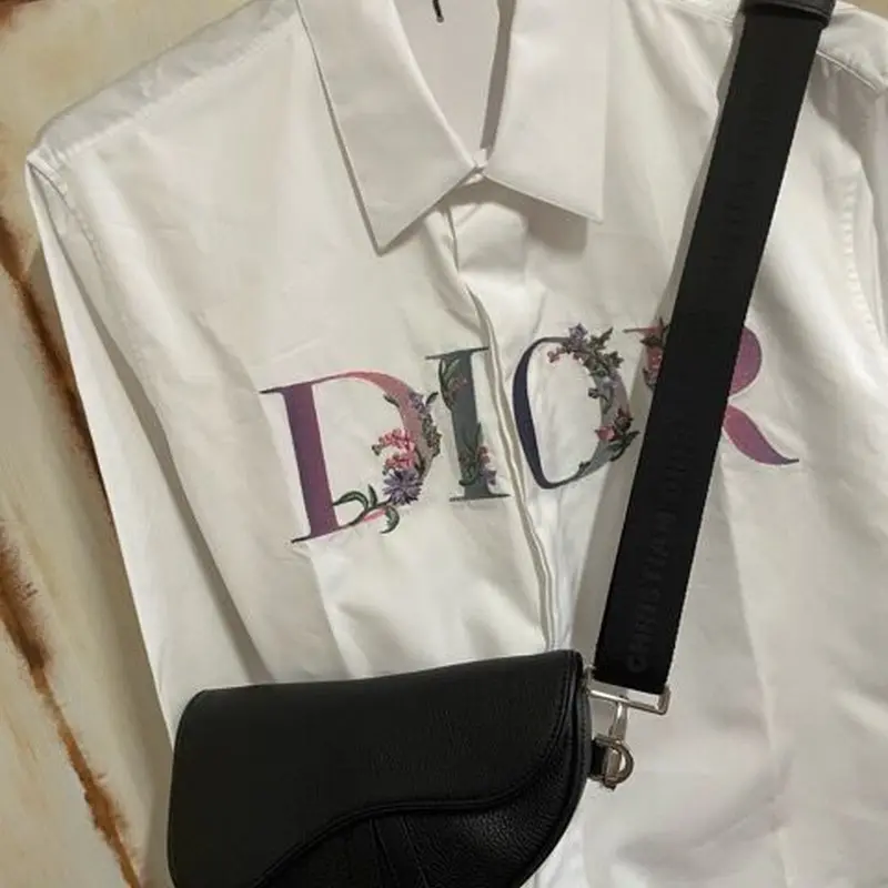 新品☆DIOR FLOWERS ディオール ブランドロゴ 刺繍 シャツ | SOHOO STORE