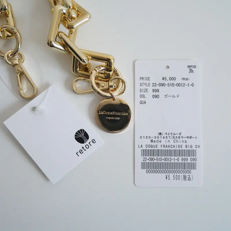 LA COQUE FRANCAISE BIG CHAIN ストラップ