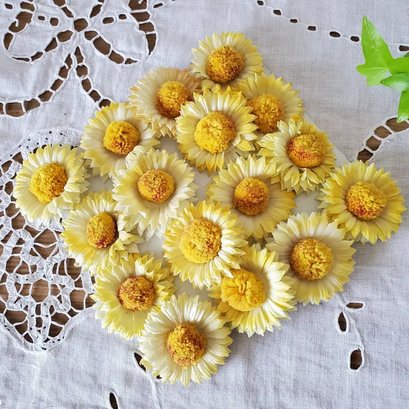 マーガレットの布花シート | リボンときどきネコ