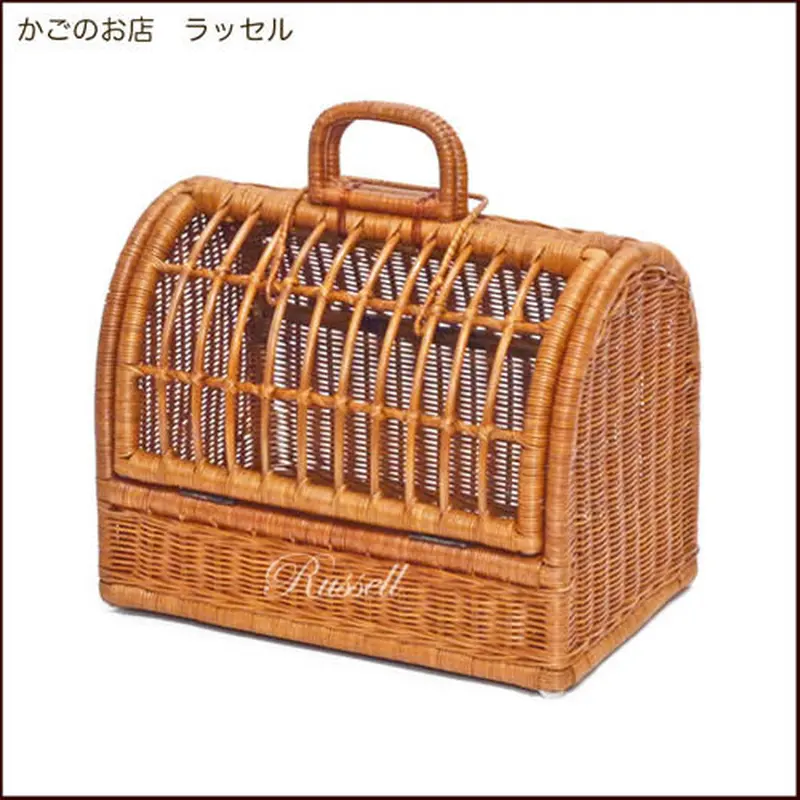 型番1010（１０１０）籐（ラタン）ペットキャリー・小型犬、うさぎ、猫