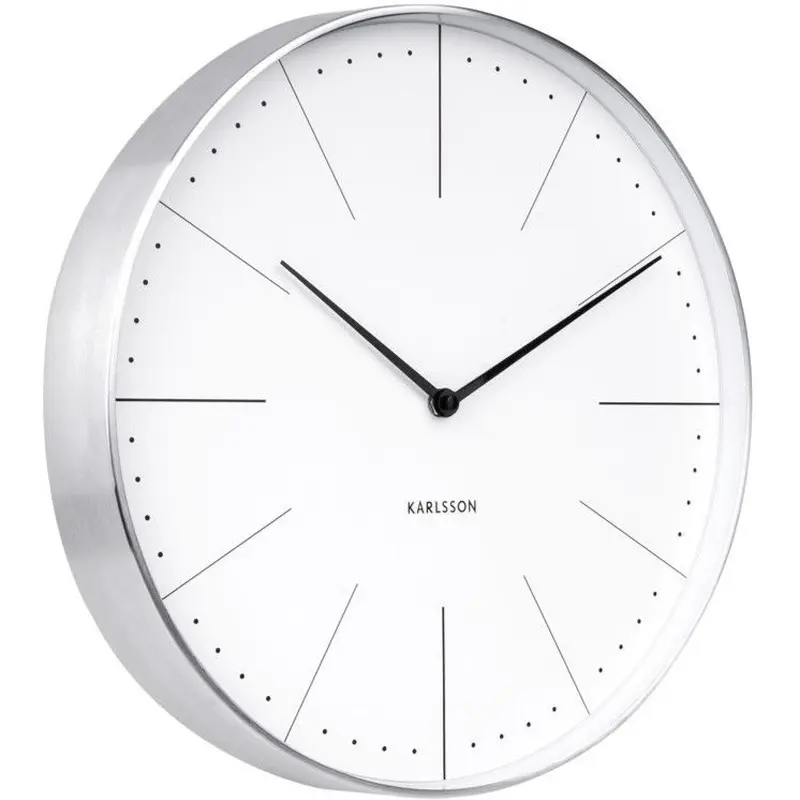 カールソン◇KARLSSON KA5681WH◇ノーマン壁掛け時計(ホワイト)◇Norman...