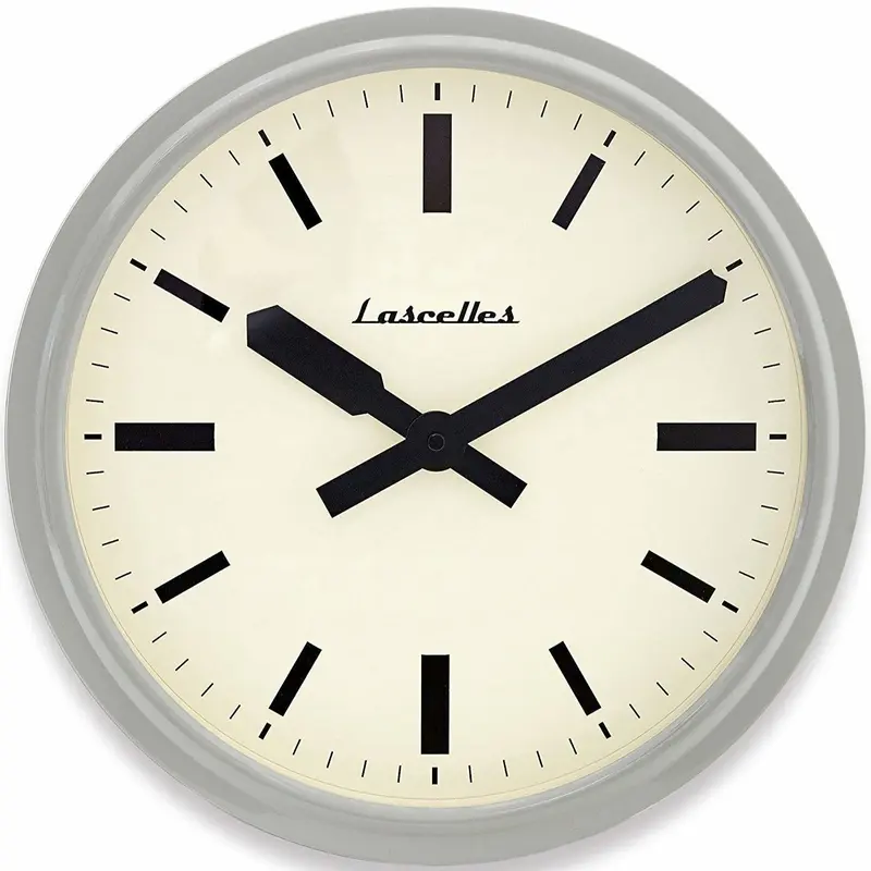 ロジャーラッセル◇Roger Lascelles◇RETRO/LONDON/GREY 掛け時計...