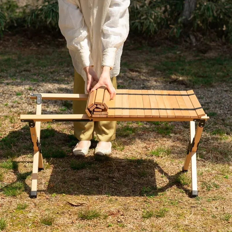 DO・350 アウトドア折りたたみウッドテーブル【幅90cm】 | セーフリー