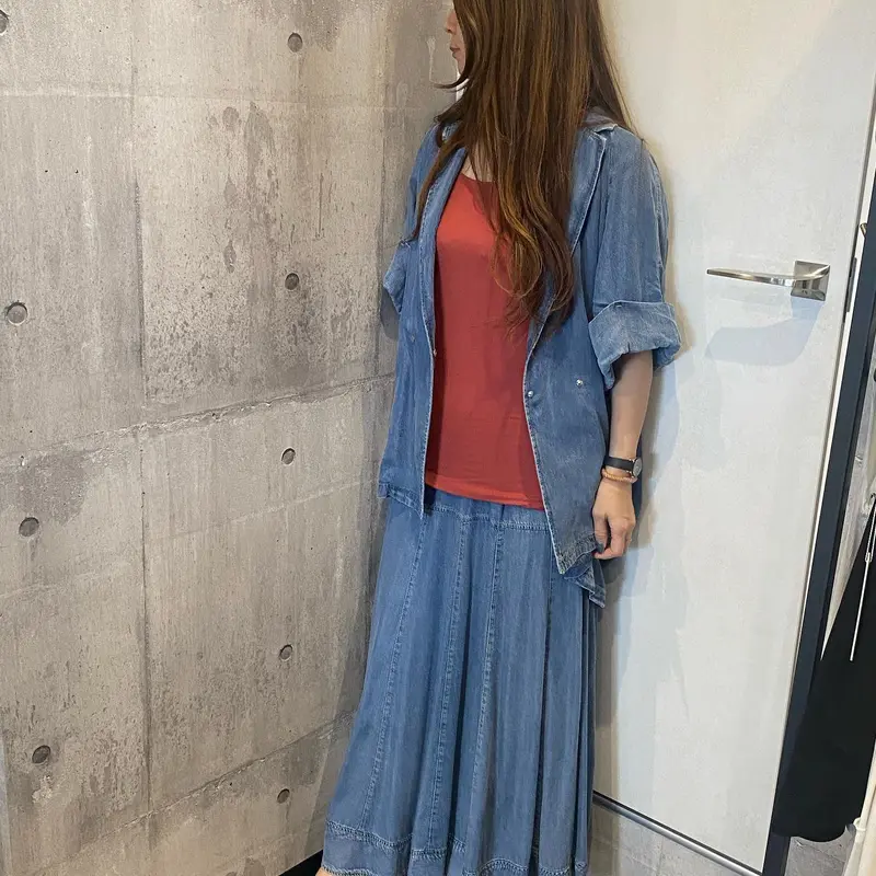 ayane テンセルデニムフレアスカート | selectshop-LUZ STORE