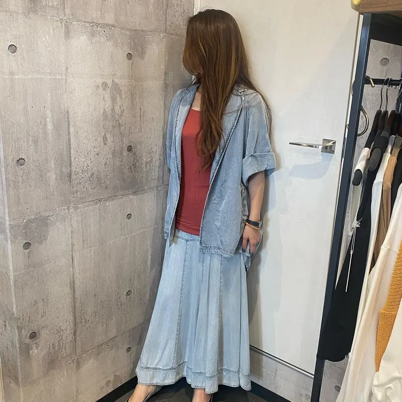 ayane テンセルデニムフレアスカート | selectshop-LUZ STORE