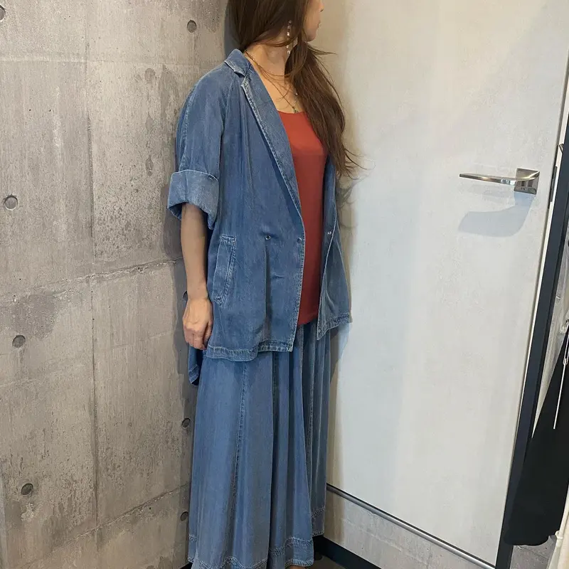 ayane テンセルデニムフレアスカート | selectshop-LUZ STORE