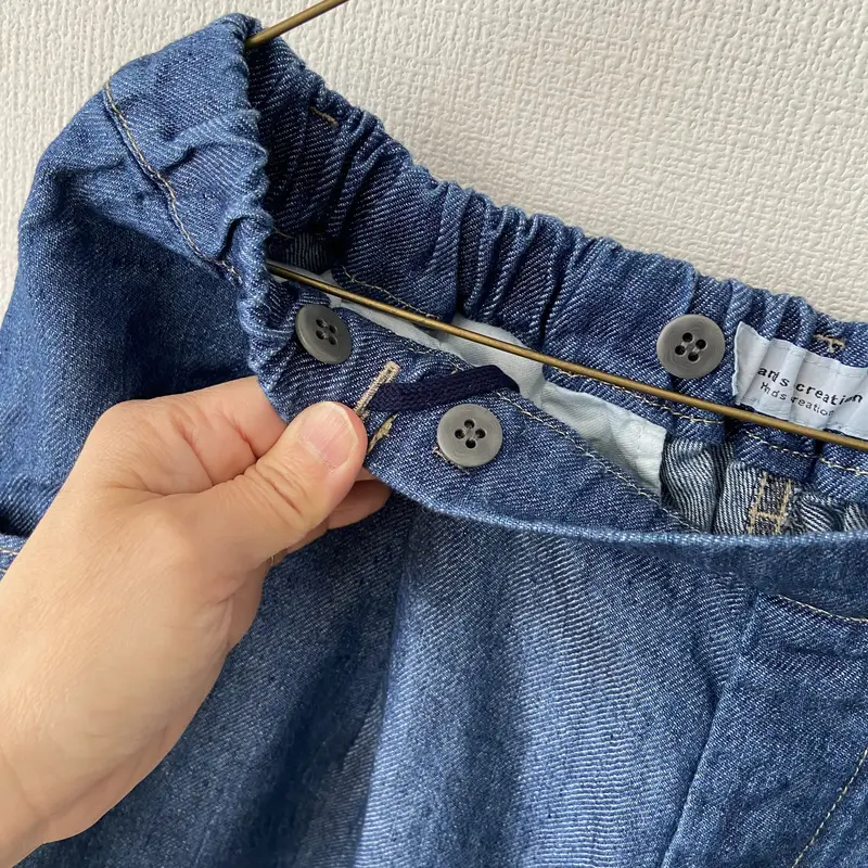 Hands of creation 11オンスリネンデニム ゆる太ワークパンツ | itono...