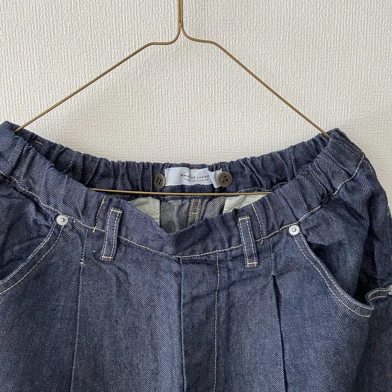 Hands of creation 11オンスリネンデニム ゆる太ワークパンツ | itono...