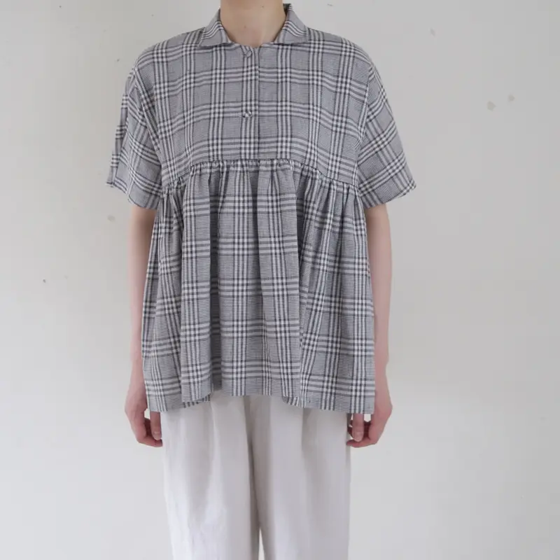 Atelier d'antan Breton コットンリネンブラウス | 04 STORE