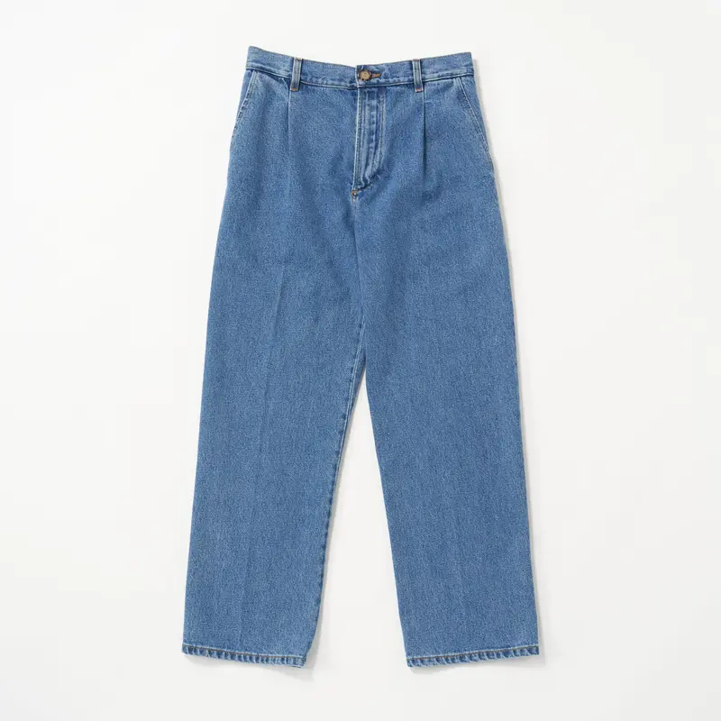 Cristaseya（クリスタセヤ） / BLEACHED DENIM PLEATED TRO...