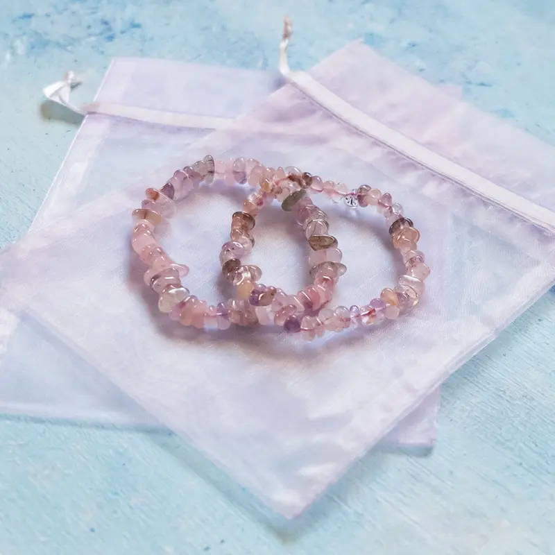 スーパーセブン・さざれブレスレット（天然石のスーパーセブン/高品質