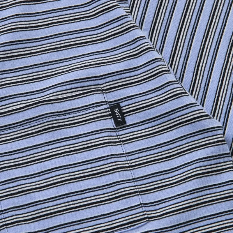BoTT / JACQUARD BORDER TEE / BLUE | Sophomore