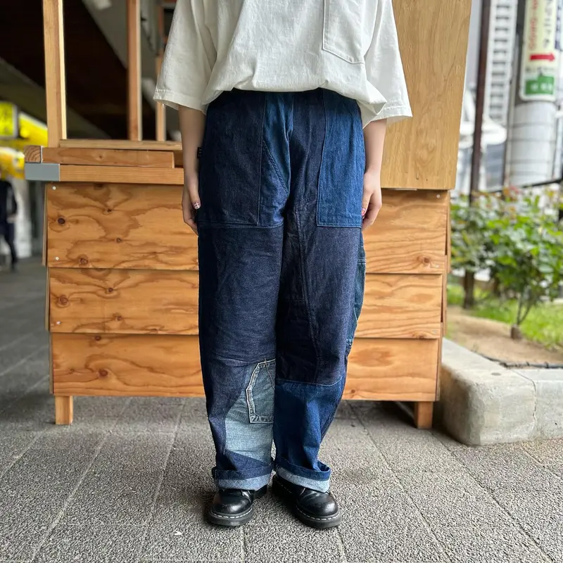 オータムセール rebear by johnbull パンツ パッチワーク