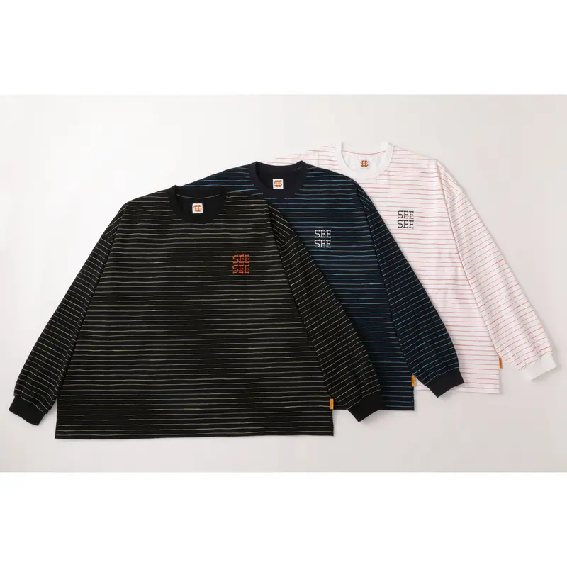 L13】SEE SEE SUPER BIG FLAT LS BOADER TEE | STU...