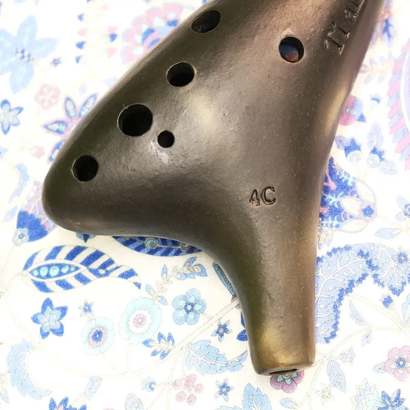 ティアーモ オカリナ アルトC シングル管 黒陶シリーズ合奏