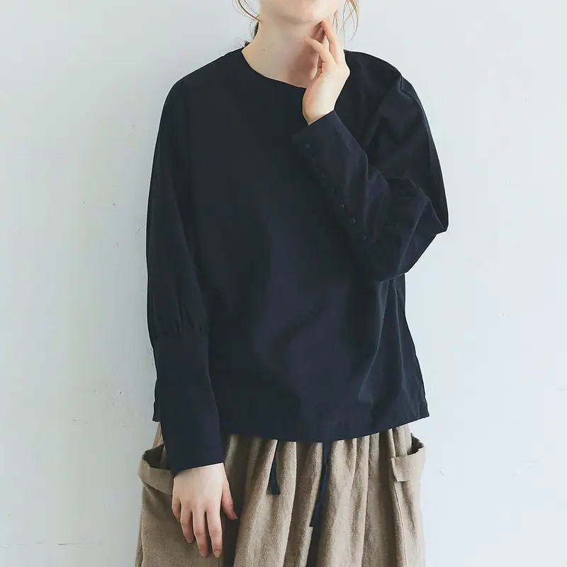 MAGALI マガリ オールドコットンプルオーバー #オフホワイト、グレー
