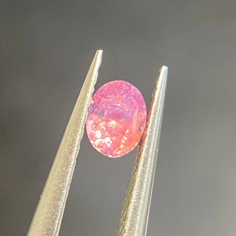 W19】シルキーピンクサファイア オーバル 0.25ct | *taiyaki* ルース