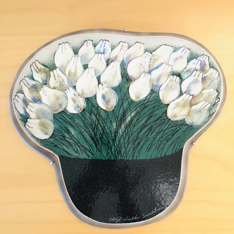 Arabia/アラビア/Helja Liukko-Sundström/陶板/チューリップの花束...