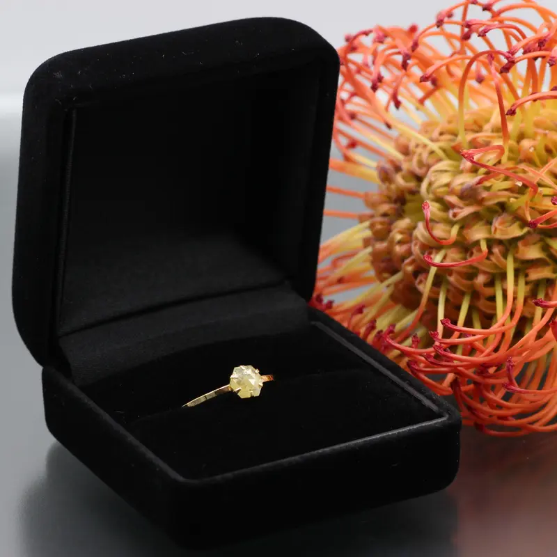 イエローダイヤモンド ローズカット リング 【13号】 K18 | Tao