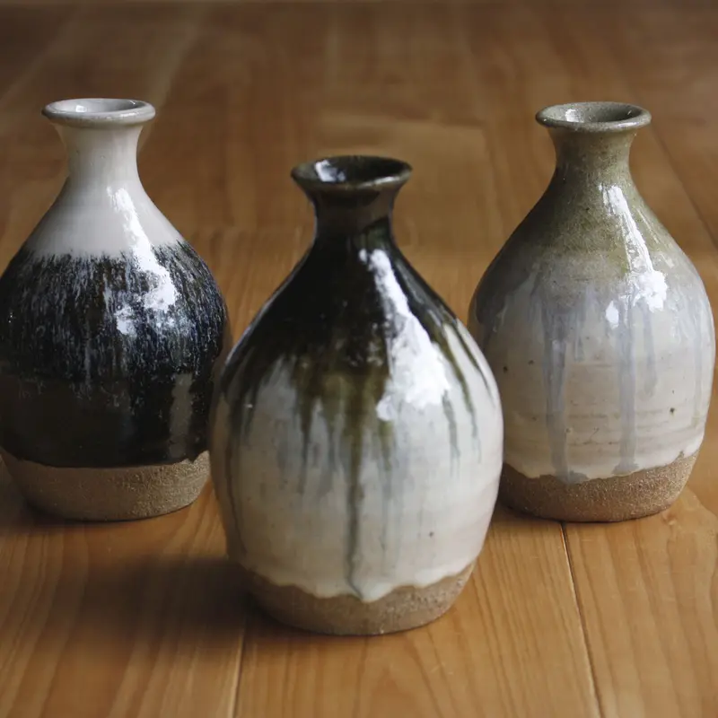 唐津焼ぐい飲み盃徳利など7点 中里太郎右衛門窯 鏡山窯外 雨漏り風情