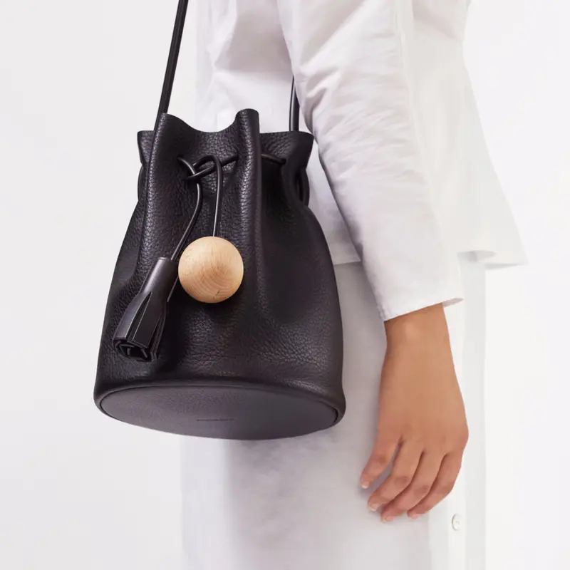 building block bucket bag レザー