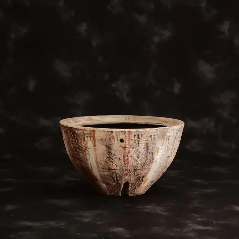 鉢　作家:沼野秀章さん　笠間焼　2個セット たかぼんさん専用 沼野秀章 作品 【 刻ム音 】 3.5号 笠間焼 植木鉢 ［ No.88