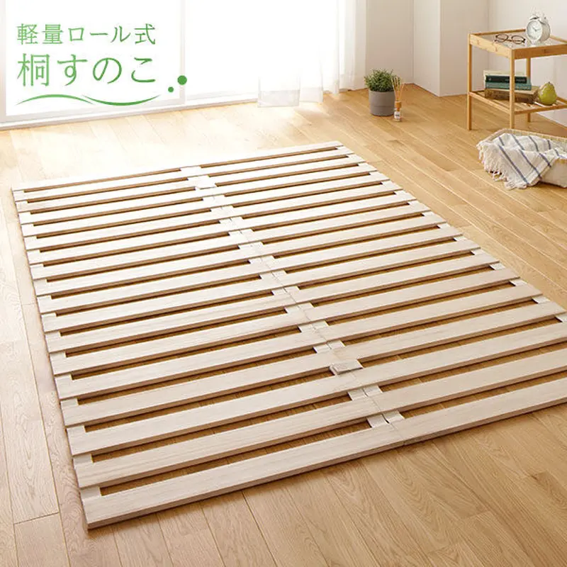 すのこ ベッド マットレス 通気性 連結 木製 天然木 桐 軽量