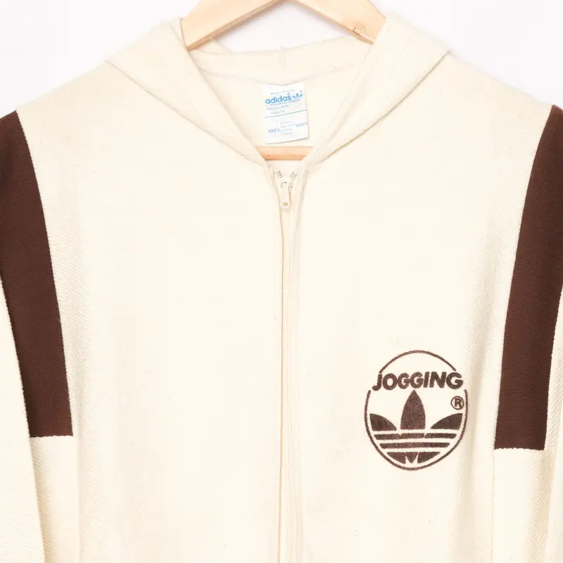 70s-80s Vintage adidas Hoodie JOGGING (Made in...