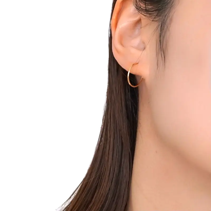 K18パイプフープピアス15 | ÜME Online shop / ユーミー 公式通販サイト