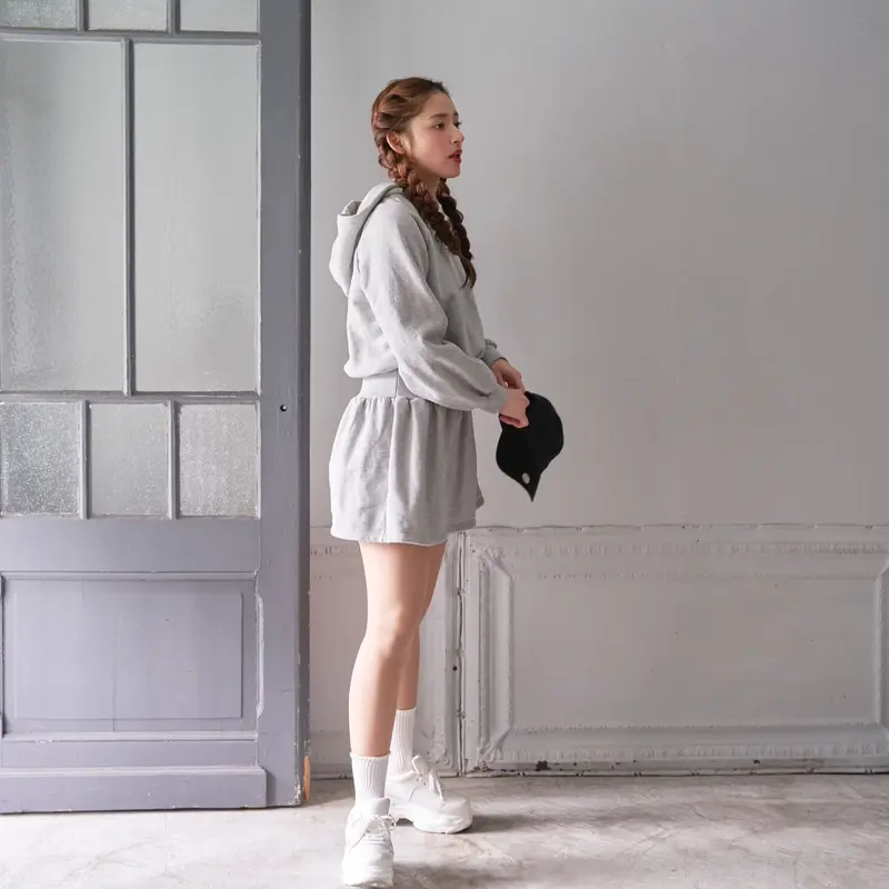 Charming” sweat mini one piece (gray) | Treat