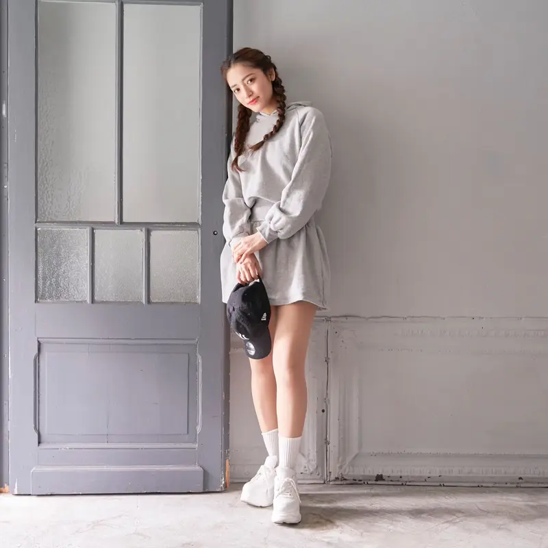 Charming” sweat mini one piece (gray) | Treat