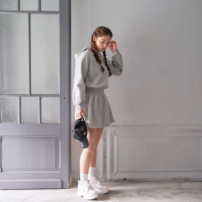 Charming” sweat mini one piece (gray) | Treat