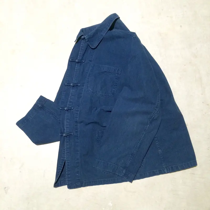 1970's L'Anti cher Indigo China Jacket | Unwave