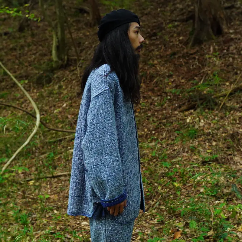 PORTER CLASSIC, KOGIN SHIRT JACKET (WHITE CUSTO...