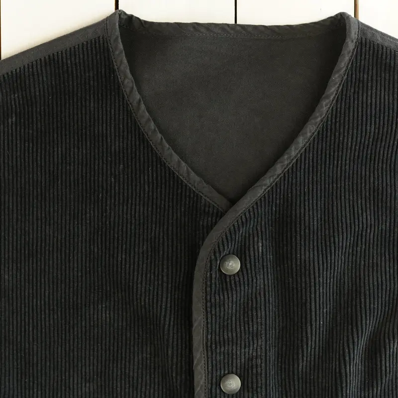 Porter Classic, CORDUROY MOLESKIN HYBRID CARDIG...