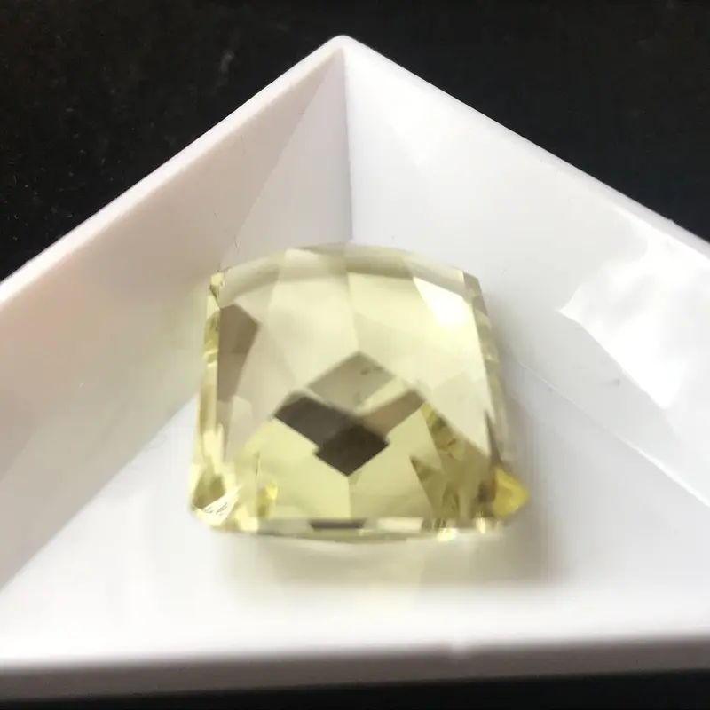 レモンクォーツ エメラルドカット ルース 53.25ct モース硬度7 | Vin's